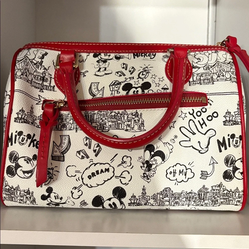 NWOT 2023 Dooney & Bourke Disney Parks Sketch Art Mickey Mouse Satchel ❤️ - Picture 2 of 9